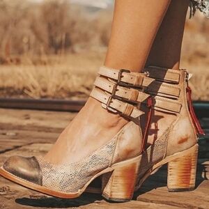 Freebird by Steven Tan and Brown Ankle Boots
